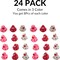 4E's Novelty 24 Pack Valentines Rubber Duck: 2" Mini Red Rubber Ducky with Heart